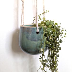 Hangpotje - small - parelgroen