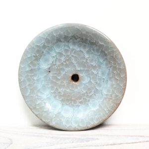 Zeepbakje - turquoise craquelé