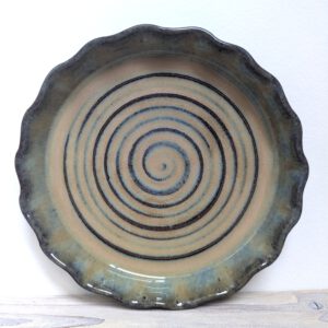 Ovenschaal rond ribbel Ø21cm - moerasgroen