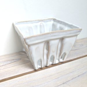 Uitlegbakje vierkant - roomwit