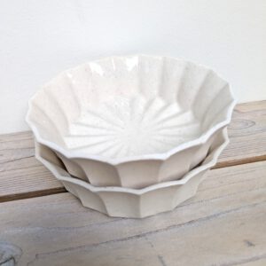 Schaaltje Ø14cm - setje van 2 – wit spikkel