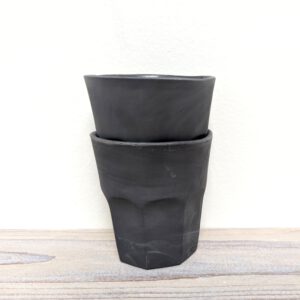 Espresso modern - setje van 2 - zwart marmer