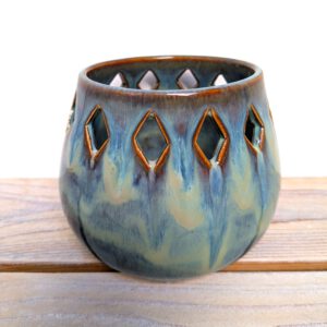 Windlichtje - turquoise